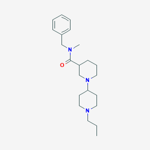 N-benzyl-N-methyl-1'-propyl-1,4'-bipiperidine-3-carboxamide