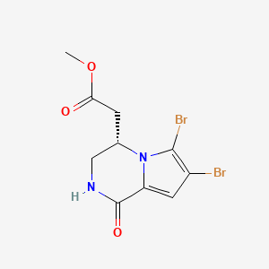 molecular formula C10H10Br2N2O3 B1249220 Longamide B methyl ester 