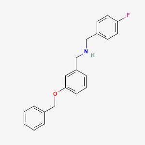 1-[3-(benzyloxy)phenyl]-N-(4-fluorobenzyl)methanamine