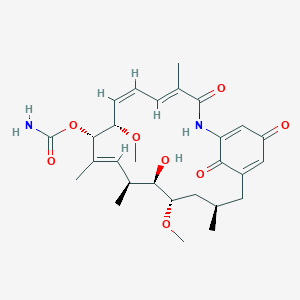 molecular formula C28H38N2O8 B1249222 Herbimycin B 