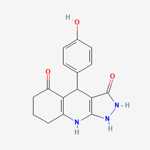 3-hydroxy-4-(4-hydroxyphenyl)-1,4,6,7,8,9-hexahydro-5H-pyrazolo[3,4-b]quinolin-5-one