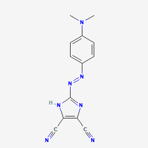 2-{(E)-[4-(dimethylamino)phenyl]diazenyl}-1H-imidazole-4,5-dicarbonitrile