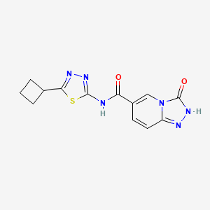 N-(5-cyclobutyl-1,3,4-thiadiazol-2-yl)-3-oxo-2,3-dihydro[1,2,4]triazolo[4,3-a]pyridine-6-carboxamide