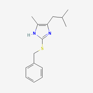 2-(benzylsulfanyl)-4-methyl-5-(2-methylpropyl)-1H-imidazole