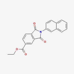 ethyl 2-(naphthalen-2-yl)-1,3-dioxo-2,3-dihydro-1H-isoindole-5-carboxylate