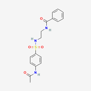 N-[2-({[4-(acetylamino)phenyl]sulfonyl}amino)ethyl]benzamide