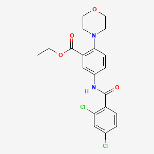 Ethyl 5-{[(2,4-dichlorophenyl)carbonyl]amino}-2-(morpholin-4-yl)benzoate