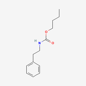 molecular formula C13H19NO2 B1249229 2-苯乙基正丁基氨基甲酸酯 