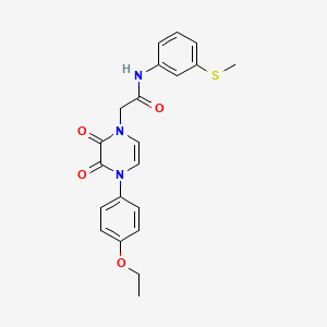 2-[4-(4-ethoxyphenyl)-2,3-dioxo-3,4-dihydropyrazin-1(2H)-yl]-N-[3-(methylsulfanyl)phenyl]acetamide