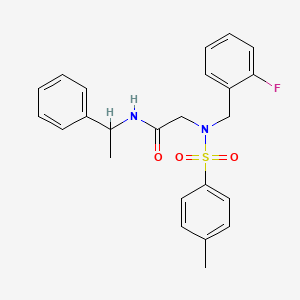 N~2~-(2-fluorobenzyl)-N~2~-[(4-methylphenyl)sulfonyl]-N-(1-phenylethyl)glycinamide