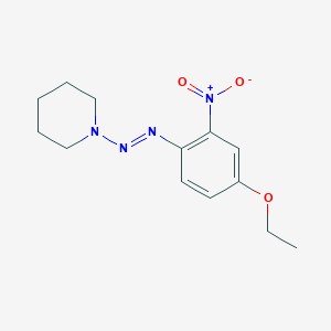 1-[(E)-(4-ethoxy-2-nitrophenyl)diazenyl]piperidine