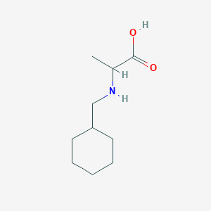 molecular formula C10H19NO2 B12492383 N-(cyclohexylmethyl)alanine 