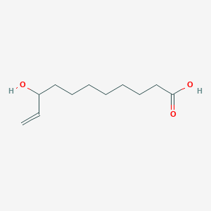 molecular formula C11H20O3 B1249239 9-羟基十一烯酸 