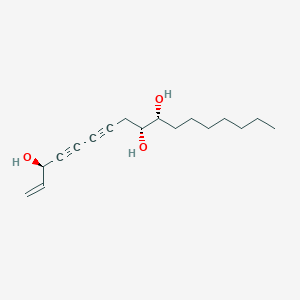 molecular formula C17H26O3 B1249241 1-Heptadecene-4,6-diyne-3,9,10-triol 