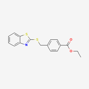 Ethyl 4-[(1,3-benzothiazol-2-ylsulfanyl)methyl]benzoate