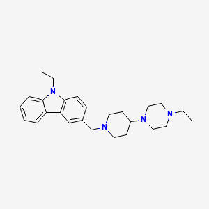 9-ethyl-3-{[4-(4-ethylpiperazin-1-yl)piperidin-1-yl]methyl}-9H-carbazole