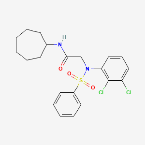 N-cycloheptyl-N~2~-(2,3-dichlorophenyl)-N~2~-(phenylsulfonyl)glycinamide