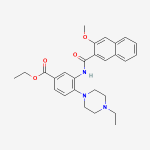 Ethyl 4-(4-ethylpiperazin-1-yl)-3-{[(3-methoxynaphthalen-2-yl)carbonyl]amino}benzoate