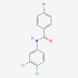 molecular formula C13H8BrCl2NO B12492579 4-bromo-N-(3,4-dichlorophenyl)benzamide 