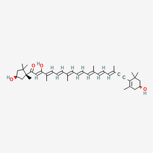 molecular formula C40H54O4 B1249265 虾青素 