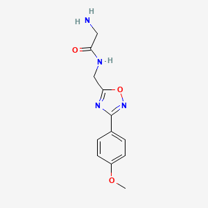 N-{[3-(4-methoxyphenyl)-1,2,4-oxadiazol-5-yl]methyl}glycinamide