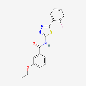 3-ethoxy-N-[5-(2-fluorophenyl)-1,3,4-thiadiazol-2-yl]benzamide