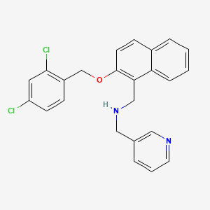 1-{2-[(2,4-dichlorobenzyl)oxy]naphthalen-1-yl}-N-(pyridin-3-ylmethyl)methanamine