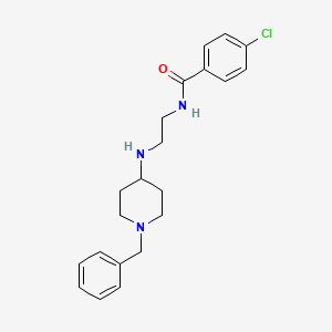 N-{2-[(1-benzylpiperidin-4-yl)amino]ethyl}-4-chlorobenzamide