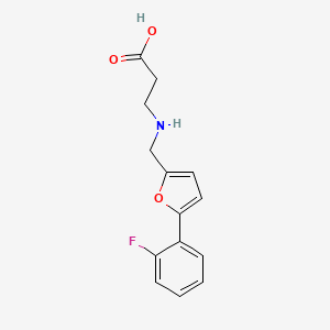 N-{[5-(2-fluorophenyl)-2-furyl]methyl}-beta-alanine