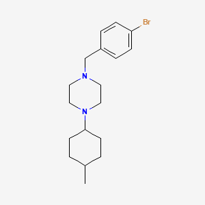 1-[(4-Bromophenyl)methyl]-4-(4-methylcyclohexyl)piperazine