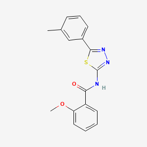 2-methoxy-N-[5-(3-methylphenyl)-1,3,4-thiadiazol-2-yl]benzamide