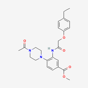 Methyl 4-(4-acetylpiperazin-1-yl)-3-{[(4-ethylphenoxy)acetyl]amino}benzoate