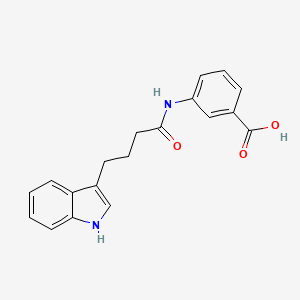 3-{[4-(1H-indol-3-yl)butanoyl]amino}benzoic acid