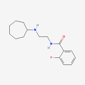 N-[2-(cycloheptylamino)ethyl]-2-fluorobenzamide