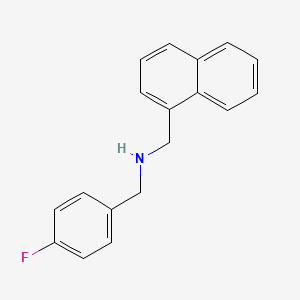 1-(4-fluorophenyl)-N-(naphthalen-1-ylmethyl)methanamine