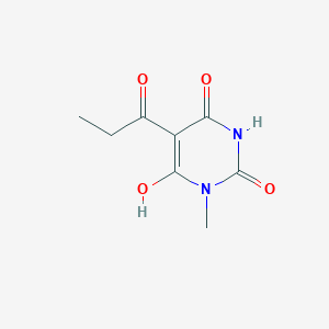 6-hydroxy-1-methyl-5-propanoylpyrimidine-2,4(1H,3H)-dione