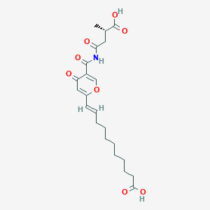 molecular formula C22H29NO8 B1249280 Himeic Acid A 