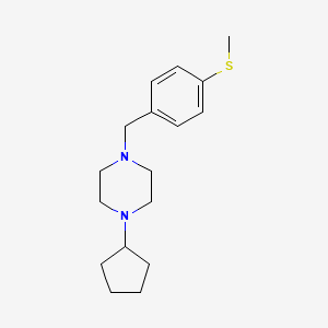 1-Cyclopentyl-4-[4-(methylsulfanyl)benzyl]piperazine