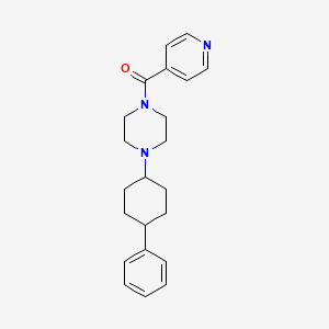 [4-(4-Phenylcyclohexyl)piperazin-1-yl](pyridin-4-yl)methanone