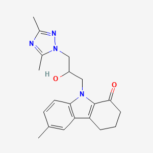 9-[3-(3,5-dimethyl-1,2,4-triazol-1-yl)-2-hydroxypropyl]-6-methyl-3,4-dihydro-2H-carbazol-1-one