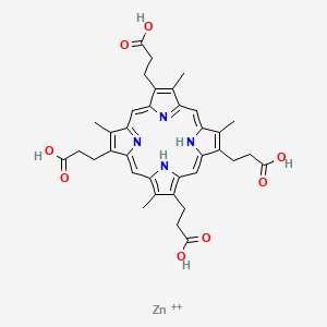 molecular formula C36H38N4O8Zn+2 B1249284 Zincphyrin 