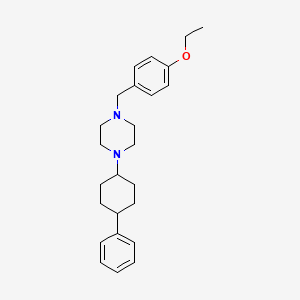 1-[(4-Ethoxyphenyl)methyl]-4-(4-phenylcyclohexyl)piperazine