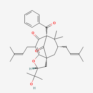 molecular formula C33H42O5 B1249287 Propolone D 