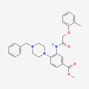 Methyl 4-(4-benzylpiperazin-1-yl)-3-{[(2-methylphenoxy)acetyl]amino}benzoate