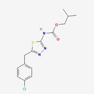 2-Methylpropyl [5-(4-chlorobenzyl)-1,3,4-thiadiazol-2-yl]carbamate