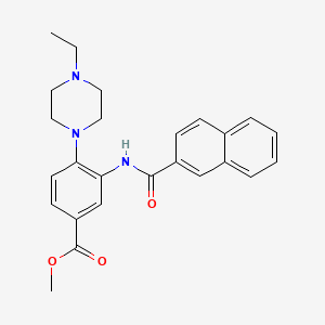 Methyl 4-(4-ethylpiperazin-1-yl)-3-[(naphthalen-2-ylcarbonyl)amino]benzoate