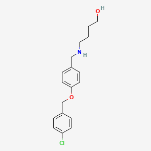 4-({4-[(4-Chlorobenzyl)oxy]benzyl}amino)butan-1-ol