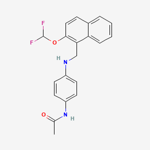 N-[4-({[2-(difluoromethoxy)naphthalen-1-yl]methyl}amino)phenyl]acetamide