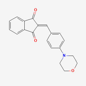 2-[4-(morpholin-4-yl)benzylidene]-1H-indene-1,3(2H)-dione