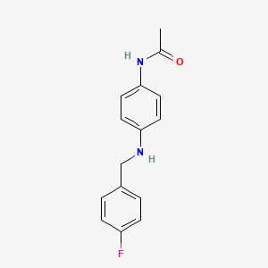 N-{4-[(4-fluorobenzyl)amino]phenyl}acetamide